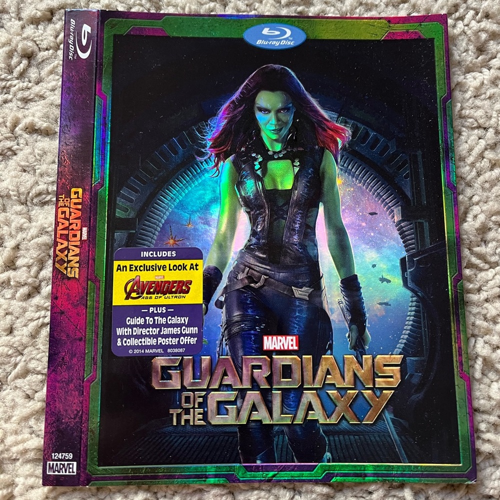 Guardians Of The Galaxy Bluray GAMORA SLIPCOVER‎ ONLY NO MOVIE Walmart EX RARE✅